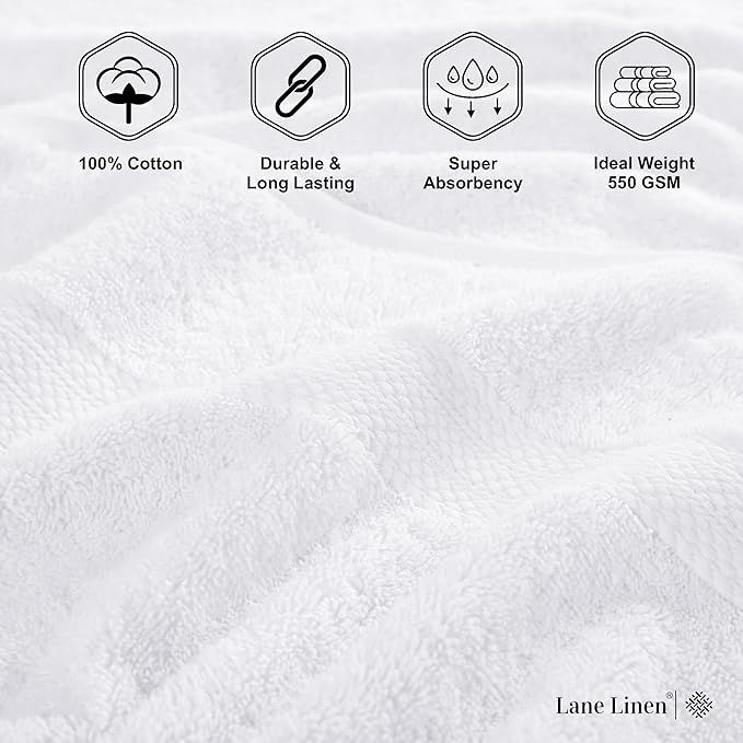 LANE LINEN 100% Ring Spun Cotton Bath Sheets - Image 6