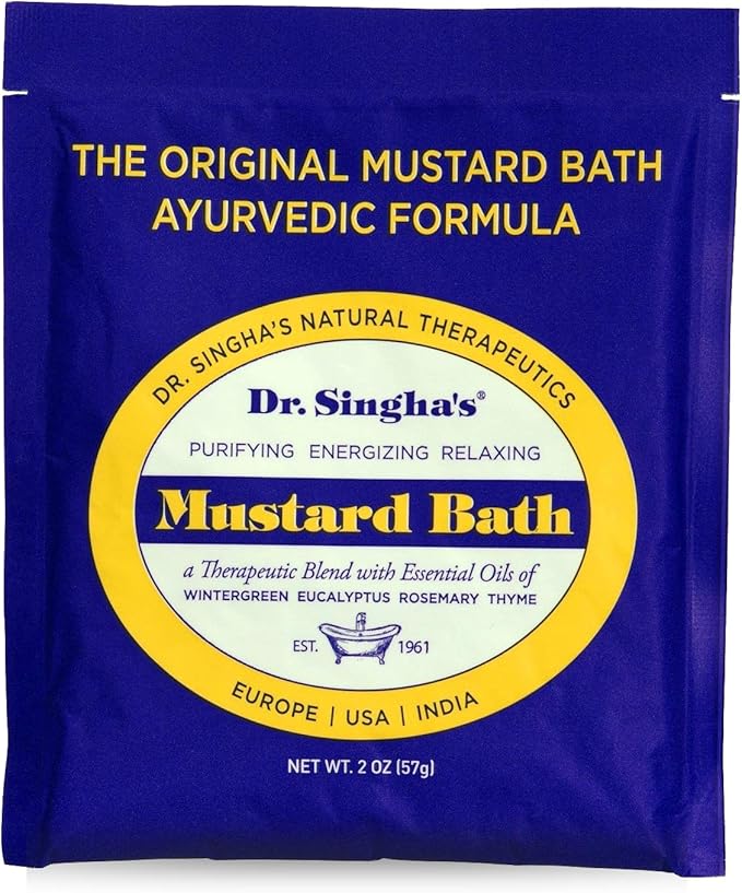 Dr. Singha's Mustard Bath, Therapeutic Bath Salts, 2 Oz by DrSinghas