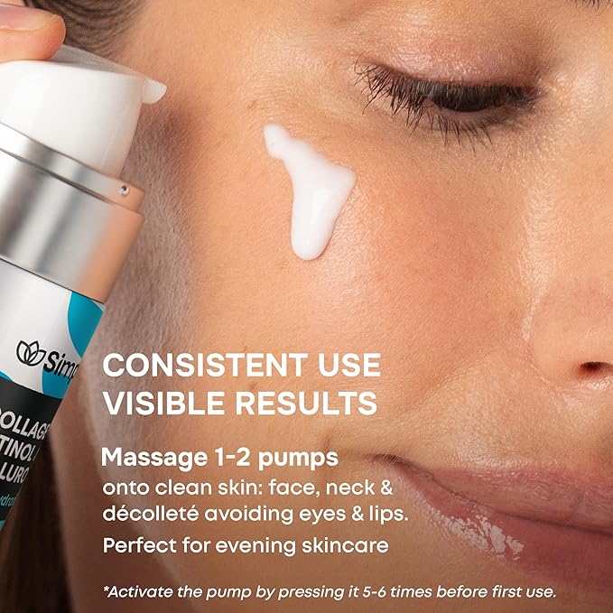 SimplyVital Collagen, Retinol & Hyaluronic Acid Serum - Image 4