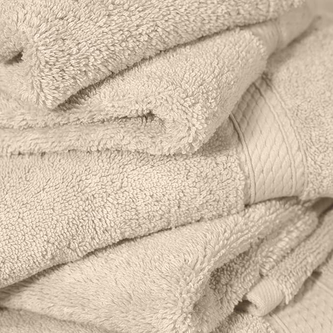 SUPERIOR Egyptian Cotton Pile 6 Piece Towel Set, Includes 2 Bath, 2 Hand - Image 8