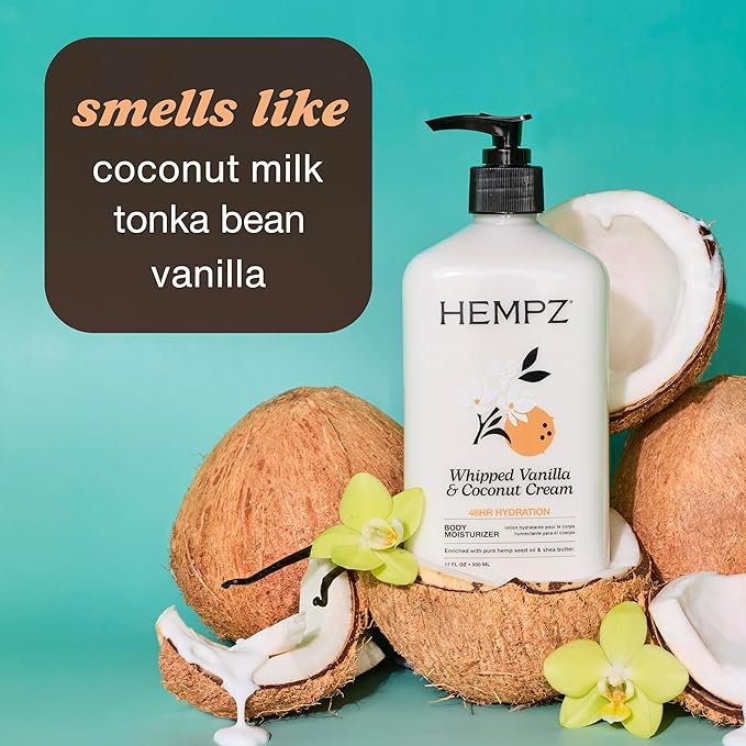 Hempz Mini Whipped Vanilla & Coconut Cream Body & Hand Lotion 2.25 oz. - Image 4