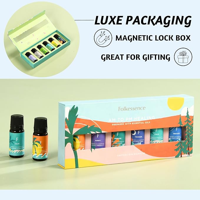 Folkulture Essential Oils Set for Diffuser | Set of 6 Everyday Aromatherapy - Image 6