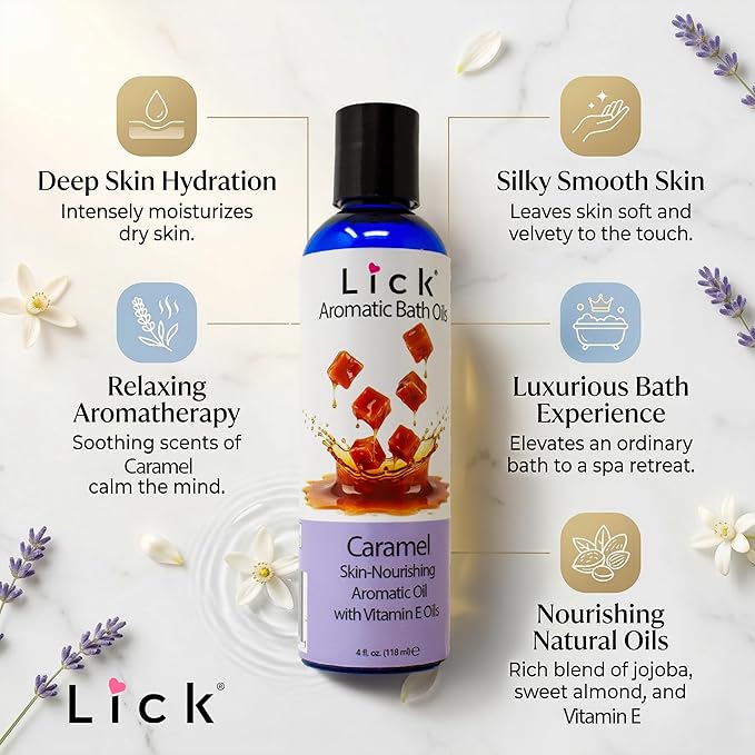 Lick Caramel Aromatic Bath Oil - Image 2