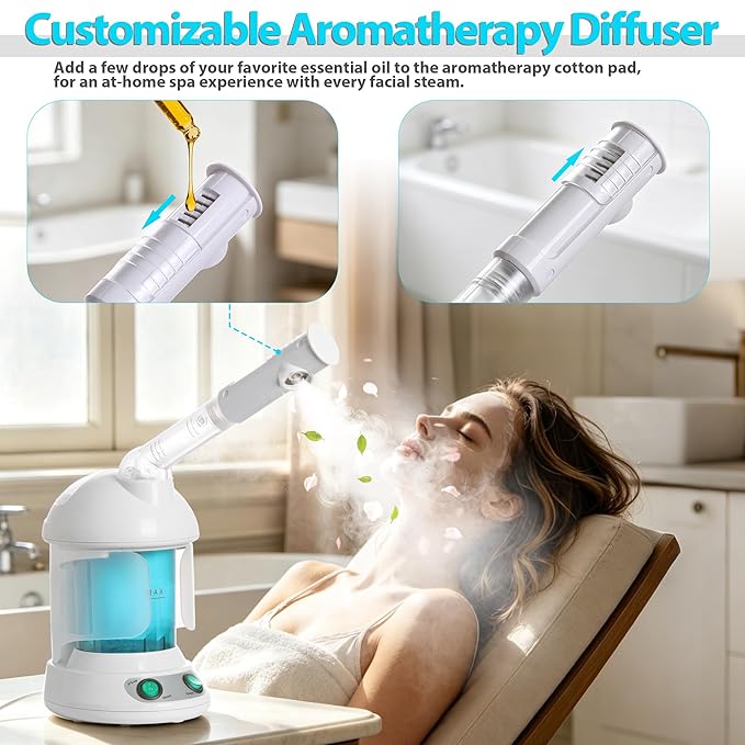 SUPER DEAL Hair Steamer PRO 3 in 1 Multifunction Ozone Facial Steamer - Image 8