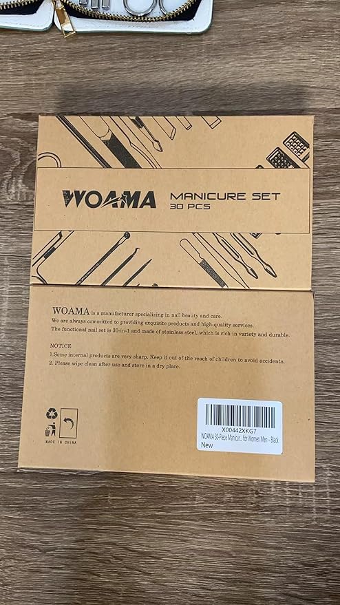 WOAMA 30-Piece Manicure Set Pedicure Kit Professional Nail Clipper Set - Image 9