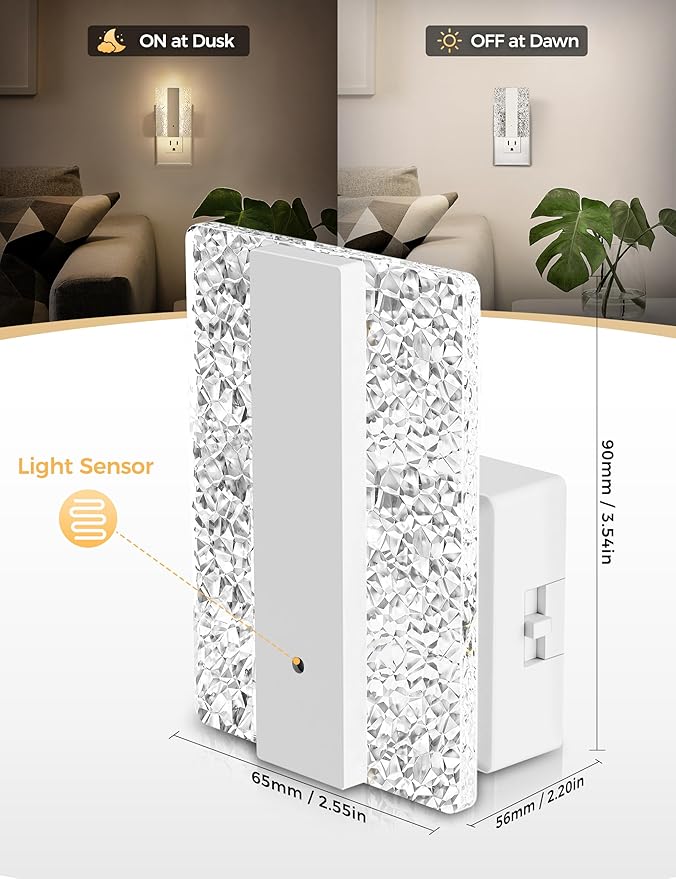 DORESshop LED Night Lights Plug Into Wall, Mordern Night Light - Image 2