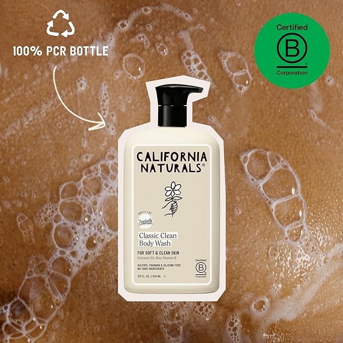 California Naturals Classic Clean Body Wash 2-Pack, Daily Cleansing Body Wash - Image 4