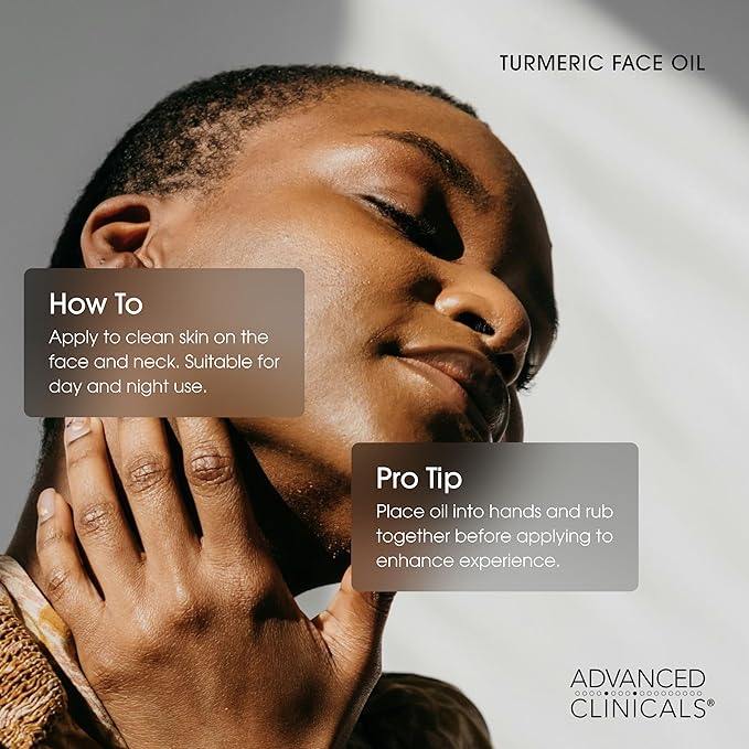 Advanced Clinicals Collagen Facial Serum + Turmeric Oil Face Serum Skin Care Set - Image 7