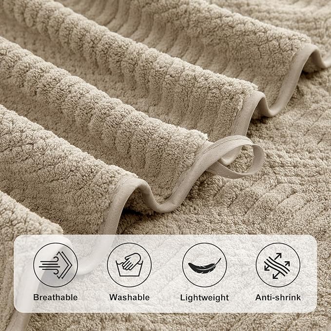 Ycosy 4 Pack Extra Large Microfiber Bath Towels Set, 35x70 inches, Less Lint - Image 9
