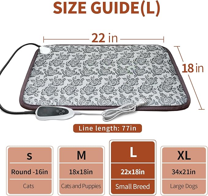GOLOPET Pet Heating Pad 22x18 in - Image 2