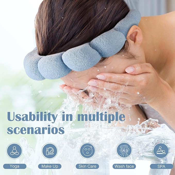 Spa Face Washing Headbands Set - Image 3