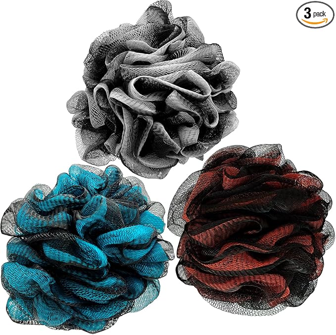 Loofah Bath Shower Sponge Body Scrubber, Extra Large 75g XL Exfoliate Mesh Pouf by Scartink