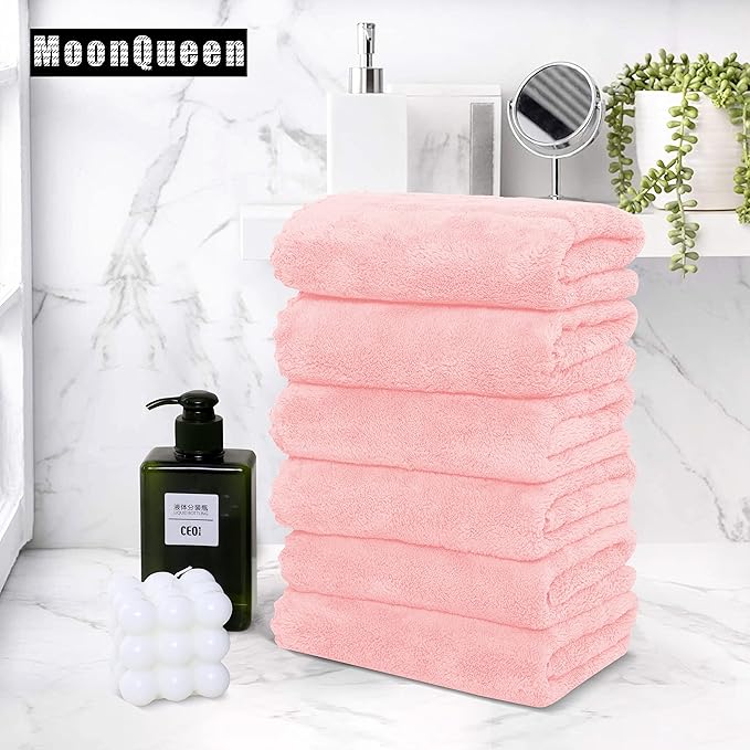 MOONQUEEN 6 Pack Premium Hand Towels - Image 5