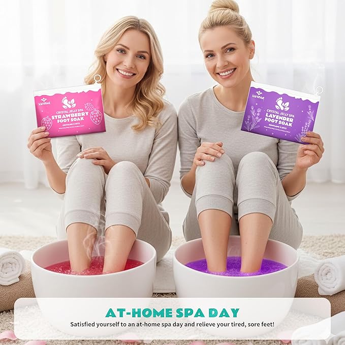 Foot Soak, Jelly Spa Pedicure Spa, Bubble Foot Bath Spa, Salon Pedi, Relaxation - Image 7