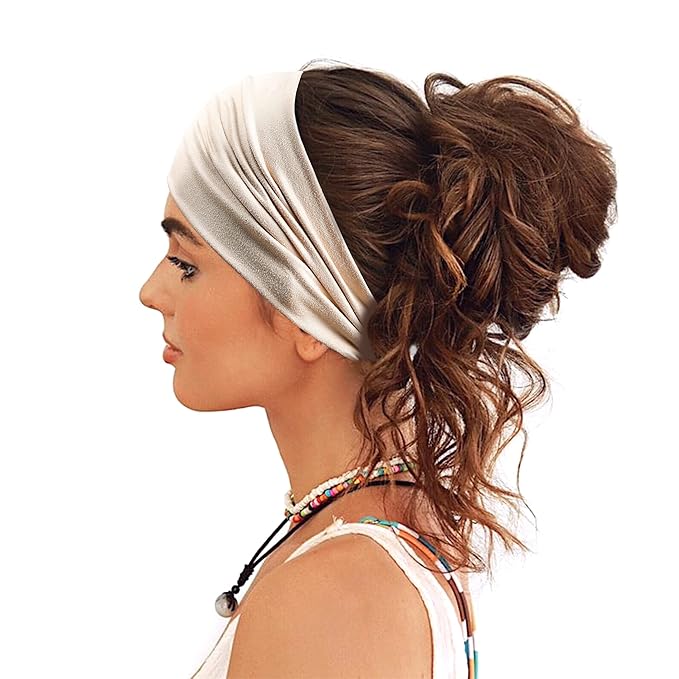 GiLi 2 Pack Wide Headbands for Women Boho African Knotted Non Slip Fashion Hair - Image 3