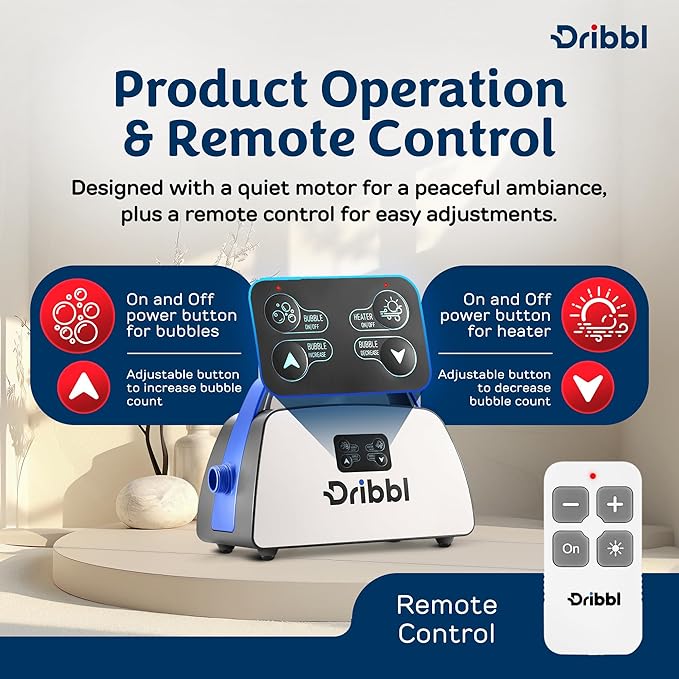 Dribbl Electric Bubble Massage Bathtub Mat – Non-Slip Full-Body Waterproof Hot - Image 3