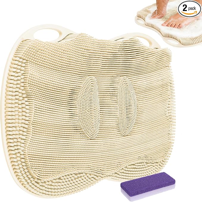 Foot Scrubber Mat in Shower Large by Mabnuby