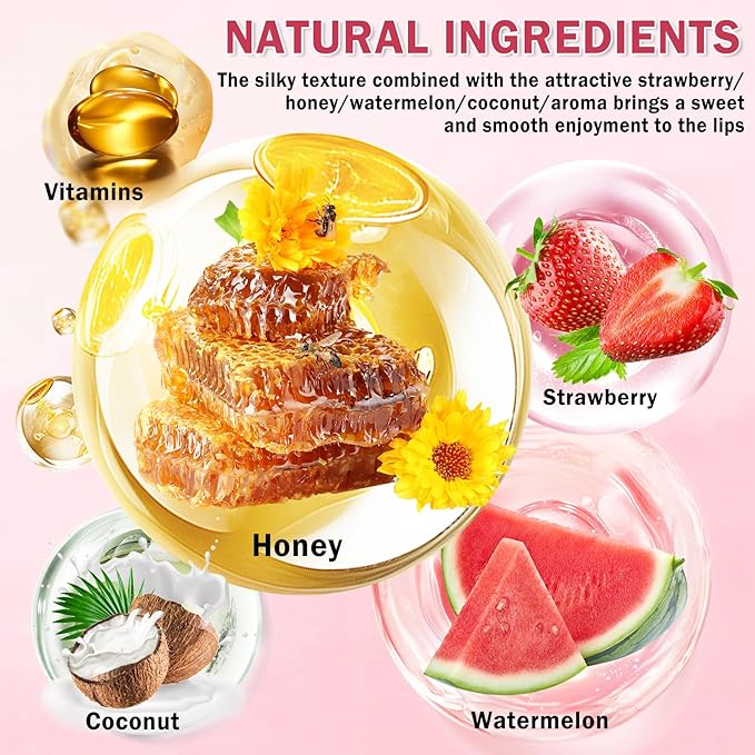 4PCS Honey Lip Balm Hydrating Honey Lip Mask Overnight Propolis Bee Lip Balm - Image 3