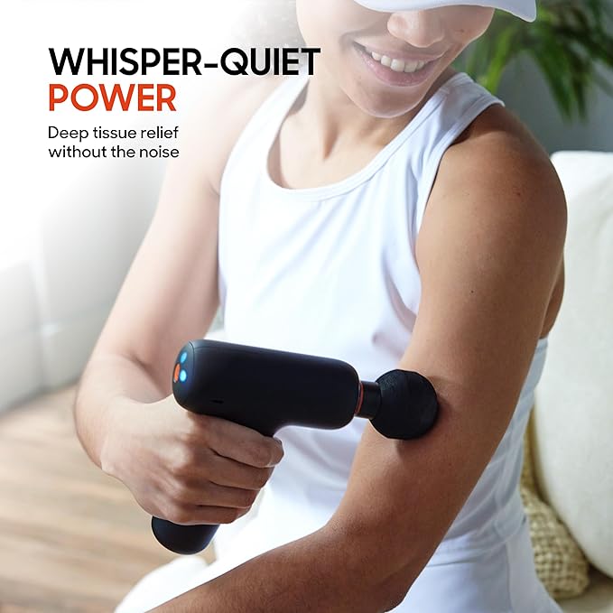 Sharper Image PowerBoost Core Mini Massage Gun Deep Tissue Percussion Massager - Image 2