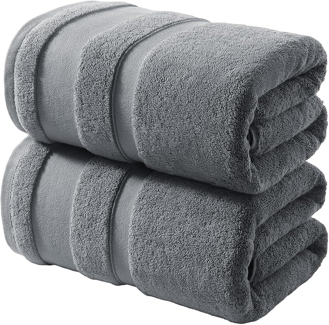 REDKISS 100% Cotton Bath Towels Set of 2, Extra Large Bath Sheets 35 X 70 Inches by REDKISSOnline