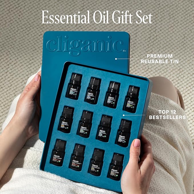 Cliganic Organic Aromatherapy TOP 12 Essential Oils Set, 100% Pure - Image 2