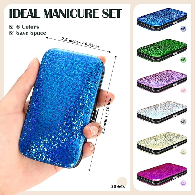30 Sets Bulk Gifts for Women Manicure Set Bulk Professional Nail Care Kit Nail - Image 2