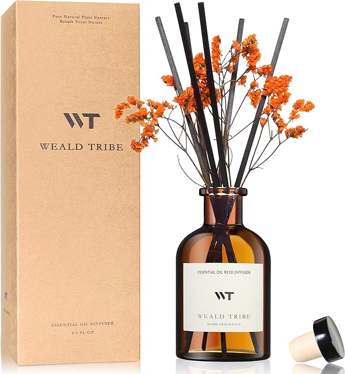 WEALD TRIBE Flower Reed Diffuser Set Neroli Scent by WEALD+TRIBE