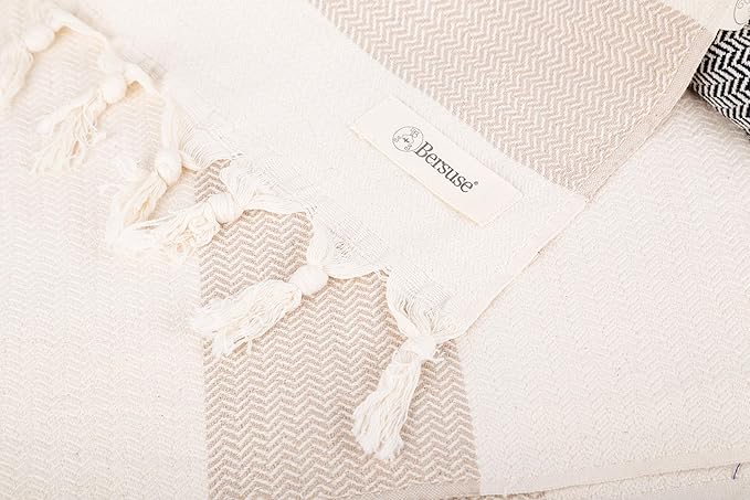 Bersuse 100% Cotton Aspendos XL Throw Blanket - Image 8