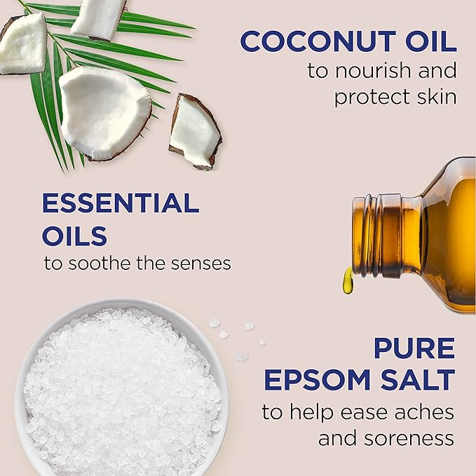 Dr Teal's Salt Soak with Pure Epsom Salt, Nourish & Protect with Coconut Oil - Image 5