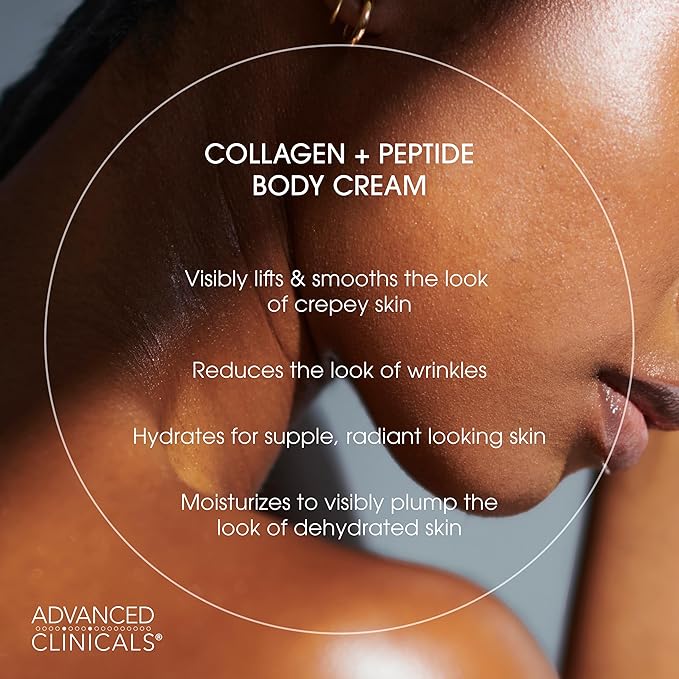 Advanced Clinicals Collagen Peptides Body Lotion & Face Moisturizer | Peptide - Image 6