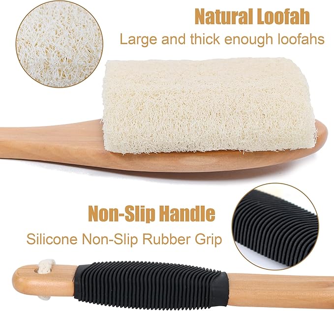 OWIIZI Back Loofah Scrubber Brush - Image 3