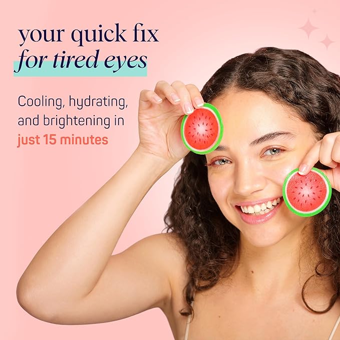 SpaLife Watermelon Cooling Eye Pads, Mothers Day Gifts, 48 Hydrating Under Eye - Image 3