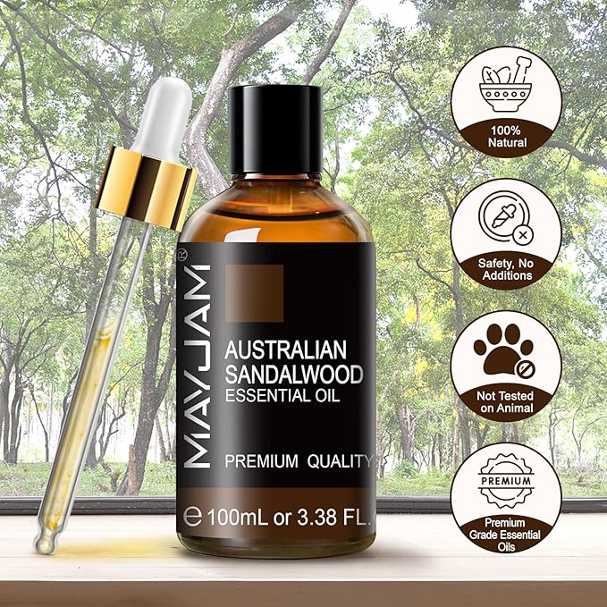 MAYJAM Australian Sandalwood Essential Oils 3.38 FL.OZ Pure Australian - Image 8