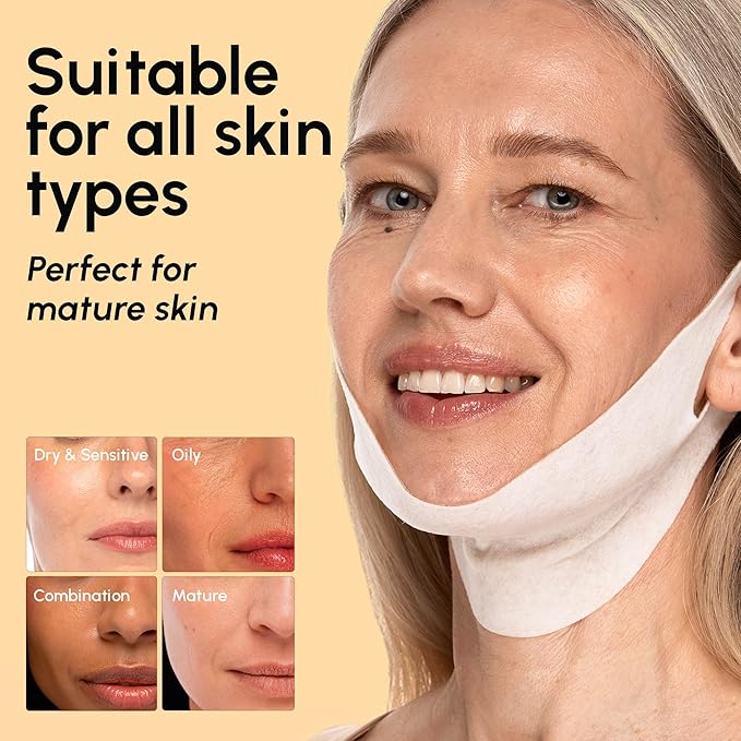 MAREE V Line Lifting Mask with 24K Gold – Deep Collagen Face Mask - Image 9
