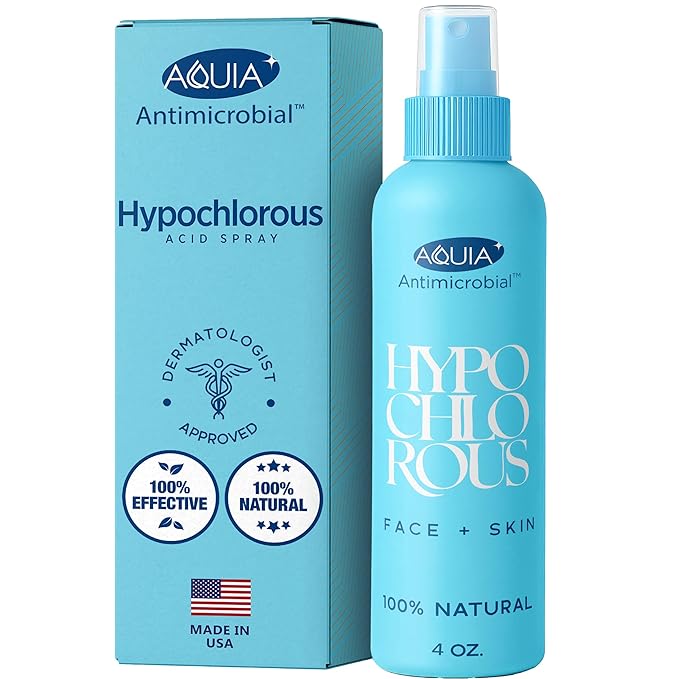Aquia Hypochlorous Acid Spray for Face and Skin; Facial Cleanser | 4oz Face by Unknown