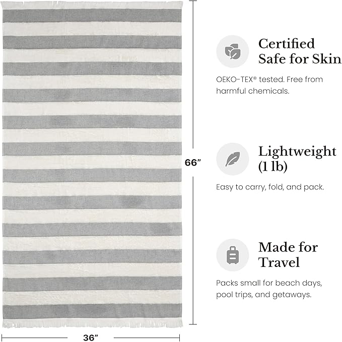 Lightweight Turkish Beach Towel - Image 5