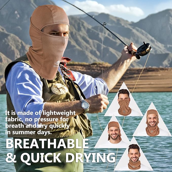 Balaclava Face Mask Sun UV Protection Breathable Full Head Mask - Image 5