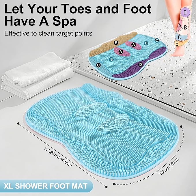 Bath Shower Foot Scrubber Mat - Image 3
