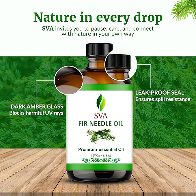 SVA Fir Needle Essential Oil – 4 Fl Oz – 100% Natural Fir Needle Oil - Image 7