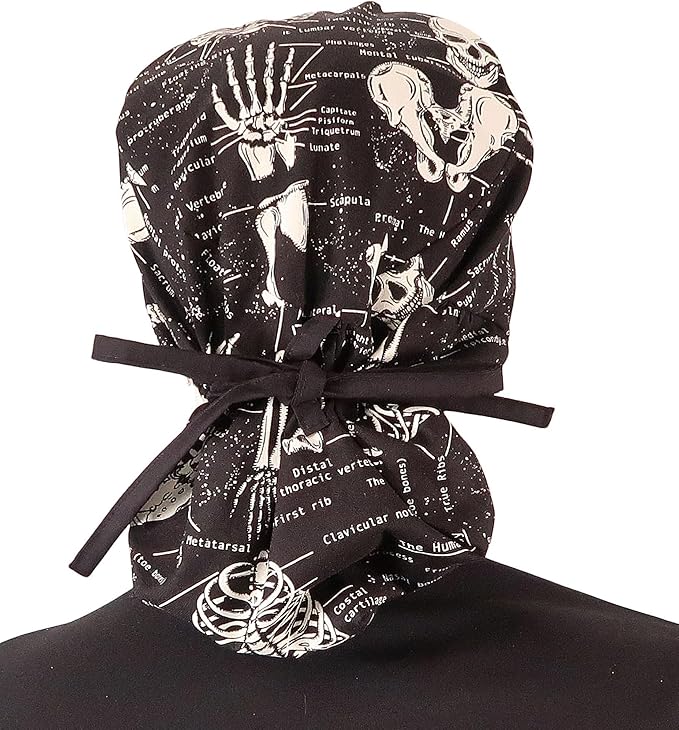 Sparkling EARTH Big Hair Ponytail Classic Surgical Style Scrub Working Cap - Image 8