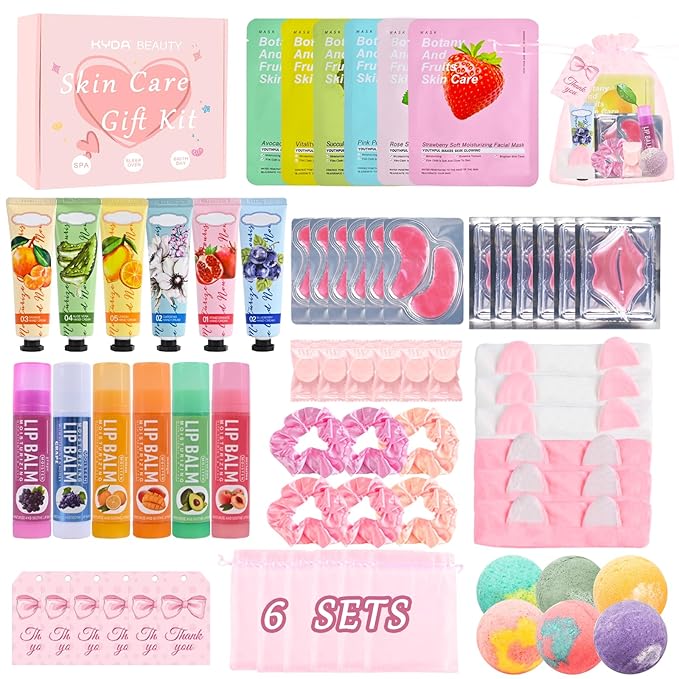 KYDA 66PCS SPA Party Supplies for Women, Include Face Masks, Hand Cream by KYDA