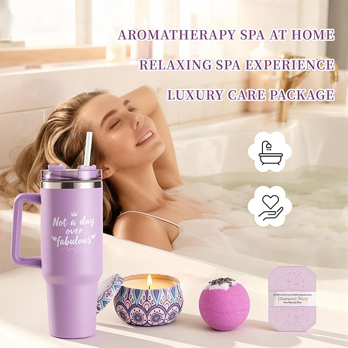 Birthday Gifts for Women – Lavender Spa Gift Basket, Self Care & Get Well Soon - Image 3