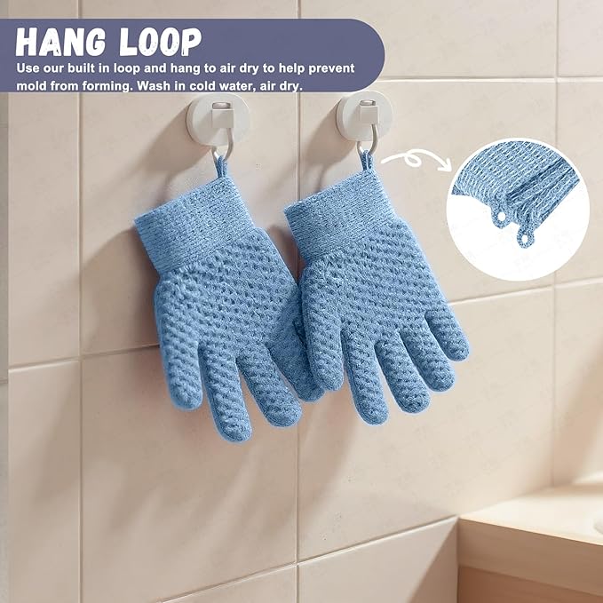 Exfoliating Dual Texture Bath Gloves - Image 3