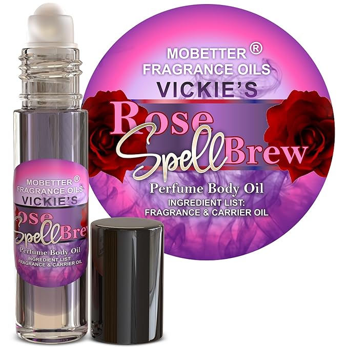 MOBETTER FRAGRANCE OILS Vickies Rose Spell Brew Perfume Women Body Oil 10ml by MOBETTERFRAGRANCEOILS