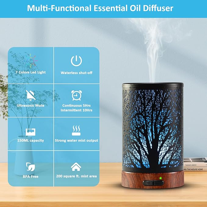Oil Diffuser & Essential Oils Set - Image 3