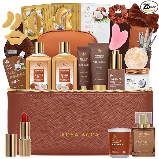 25 Pcs Mother's Day Gift, Bath & Body Gift Set by RAROSAACCA