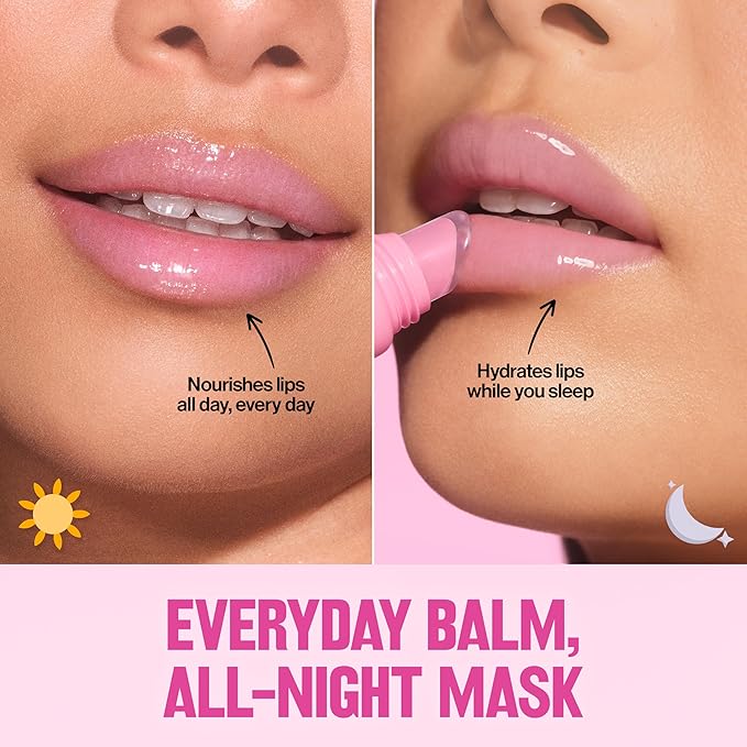 Revlon Glimmer Lip Treat Balm + Mask, Overnight Peptide Lip Treatment, 004 - Image 8