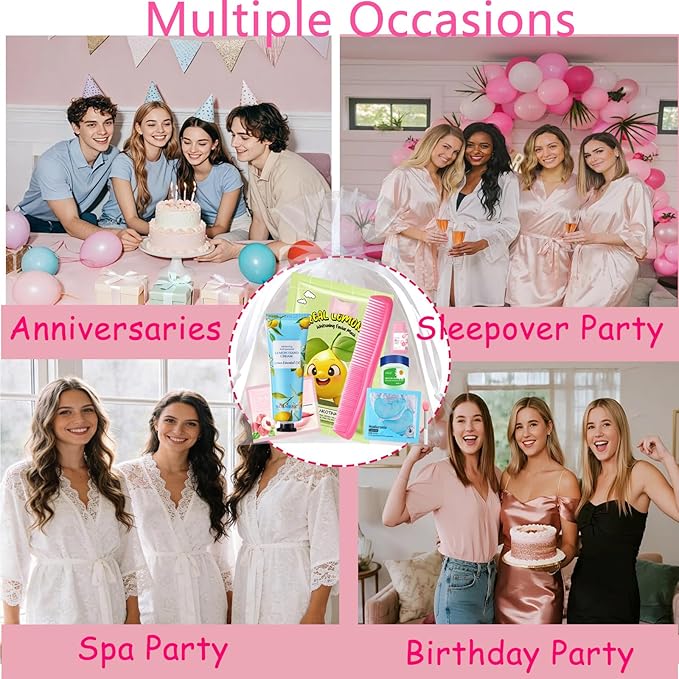 144 PCS Spa Party Supplies for Women, Spa Party Favors Include Face Masks - Image 6