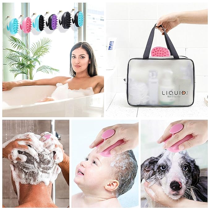 Scalp Massager Shampoo Brush, Hair Scalp Scrubber Shower Hair Brush Head - Image 3