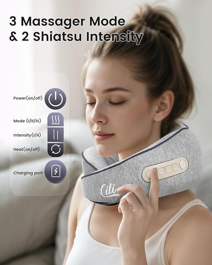 CILI Cordless Shiatsu Neck Massager - Image 2